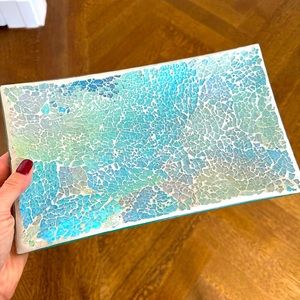 One of a kind decorative tray handcrafted by India Ink, Fifth Ave, New York City